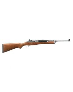 Ruger Mini-14, 223 Rem, 18.5", 5+1, Stainless metal, Wood stock, 5802
