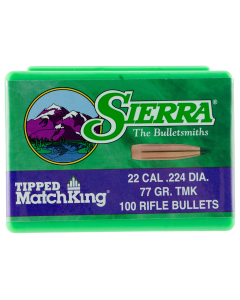 Sierra Bullets MatchKing TMK .224 77GR 100/Box
