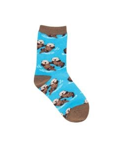 SockSmith Kid's "Significant Otter" Blue Socks