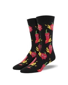 SockSmith Men's "Hot Stuff" Black Socks