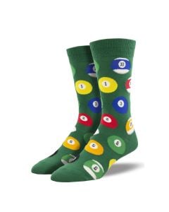 SockSmith Men's "Billiard Balls" Green Socks