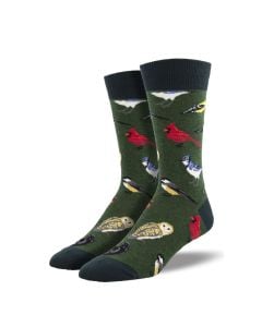 SockSmith Men's "Bird Is The Word" Green Socks