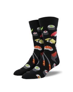 SockSmith Men's "Sushi" Black Socks