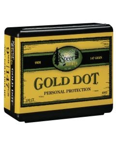 Speer Gold Dot HP Reloading Bullet #4002 9mm 147Gr .355" 100/Box