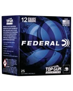 Federal Top Gun 12 Gauge 2.75" 1 oz. #8 Shot Ammo - 25/Box