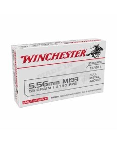 Winchester 5.56mm 55gr FMJ M193 LC 20rd