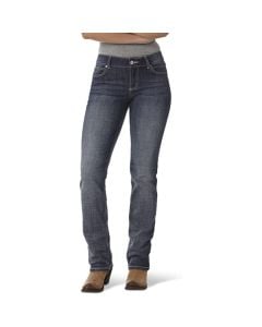 Wrangler Women's Essential Mid Rise Stretch Bootcut Jeans
