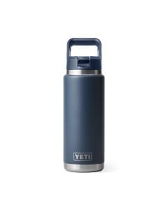 Yeti Rambler 26 oz. Water Bottle w/Color-Matched Straw Cap - Navy