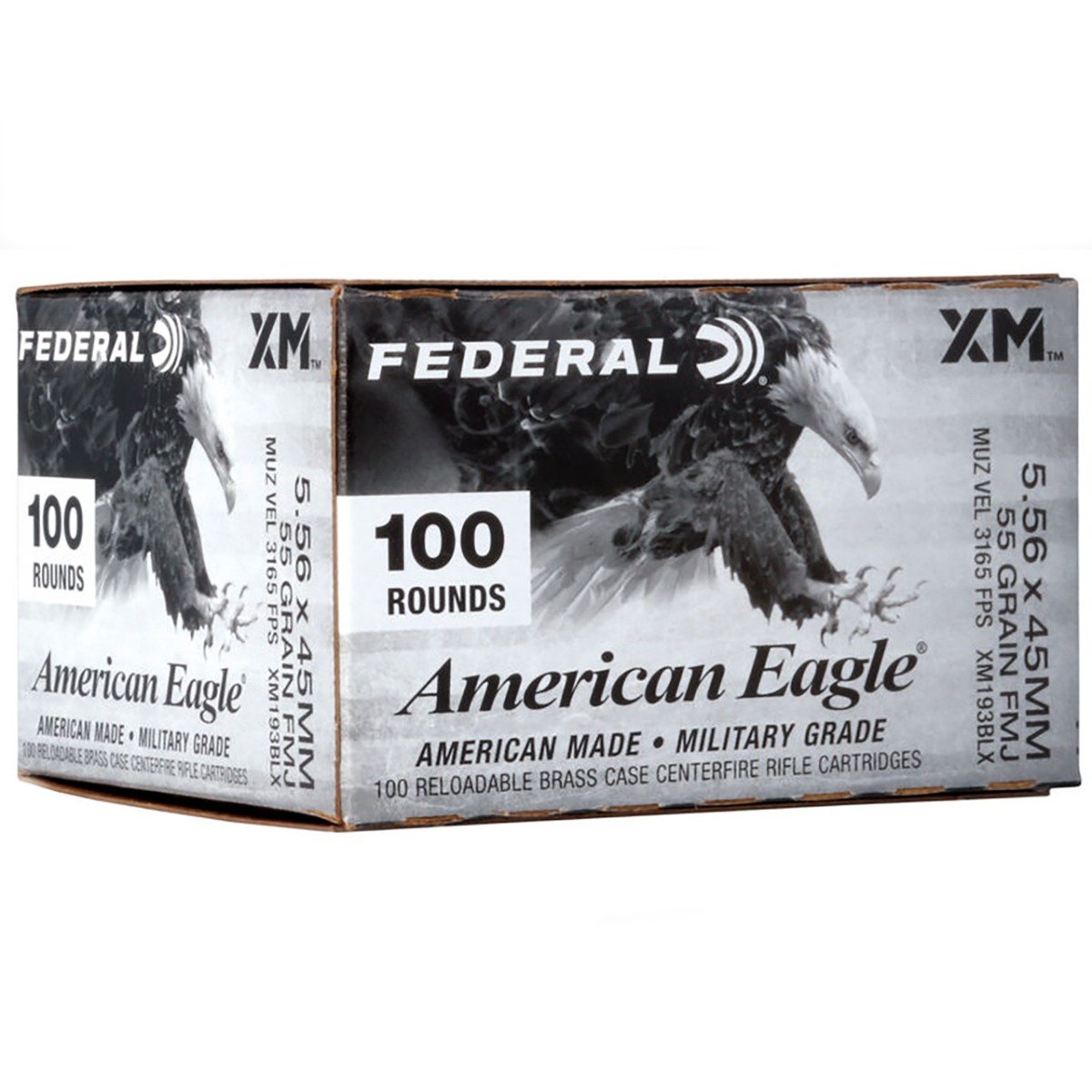 Federal American Eagle XM Boat-Tail FMJ Ammo